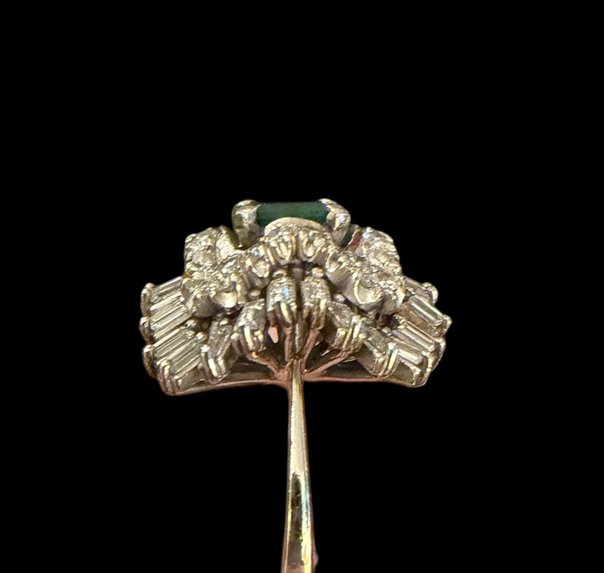 Emerald Diamond Cocktail Ring - Image 3