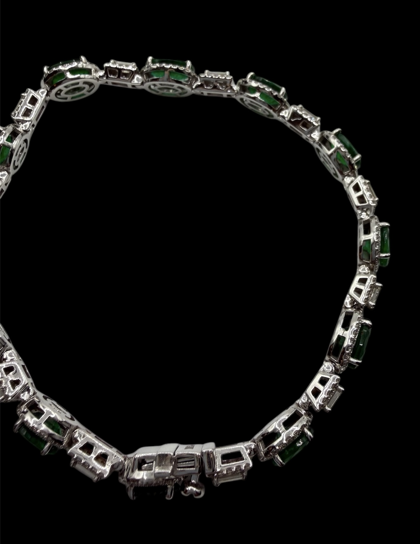 Emerald Diamond Tennis Bracelet