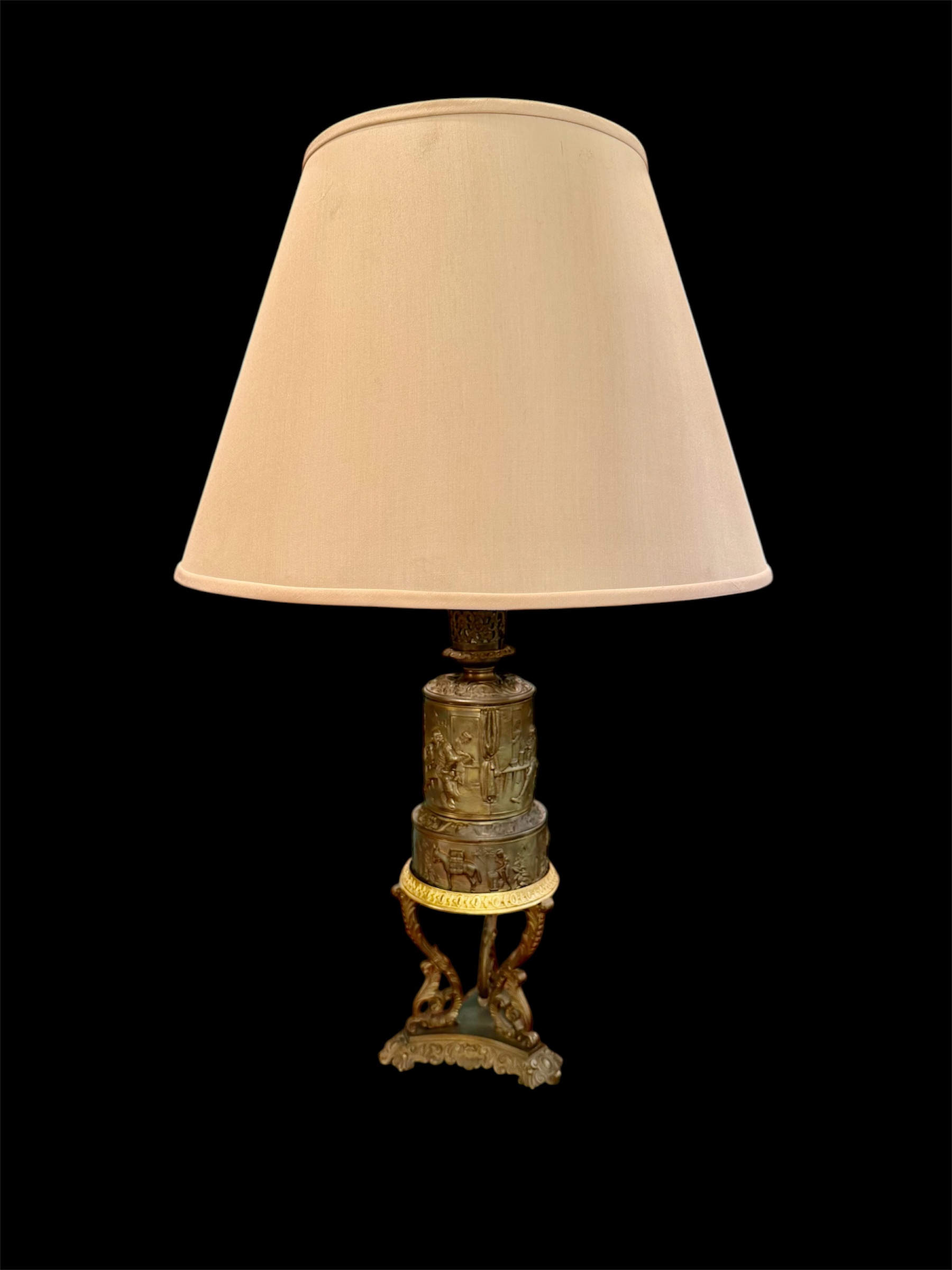 Antique European Brass Lamps