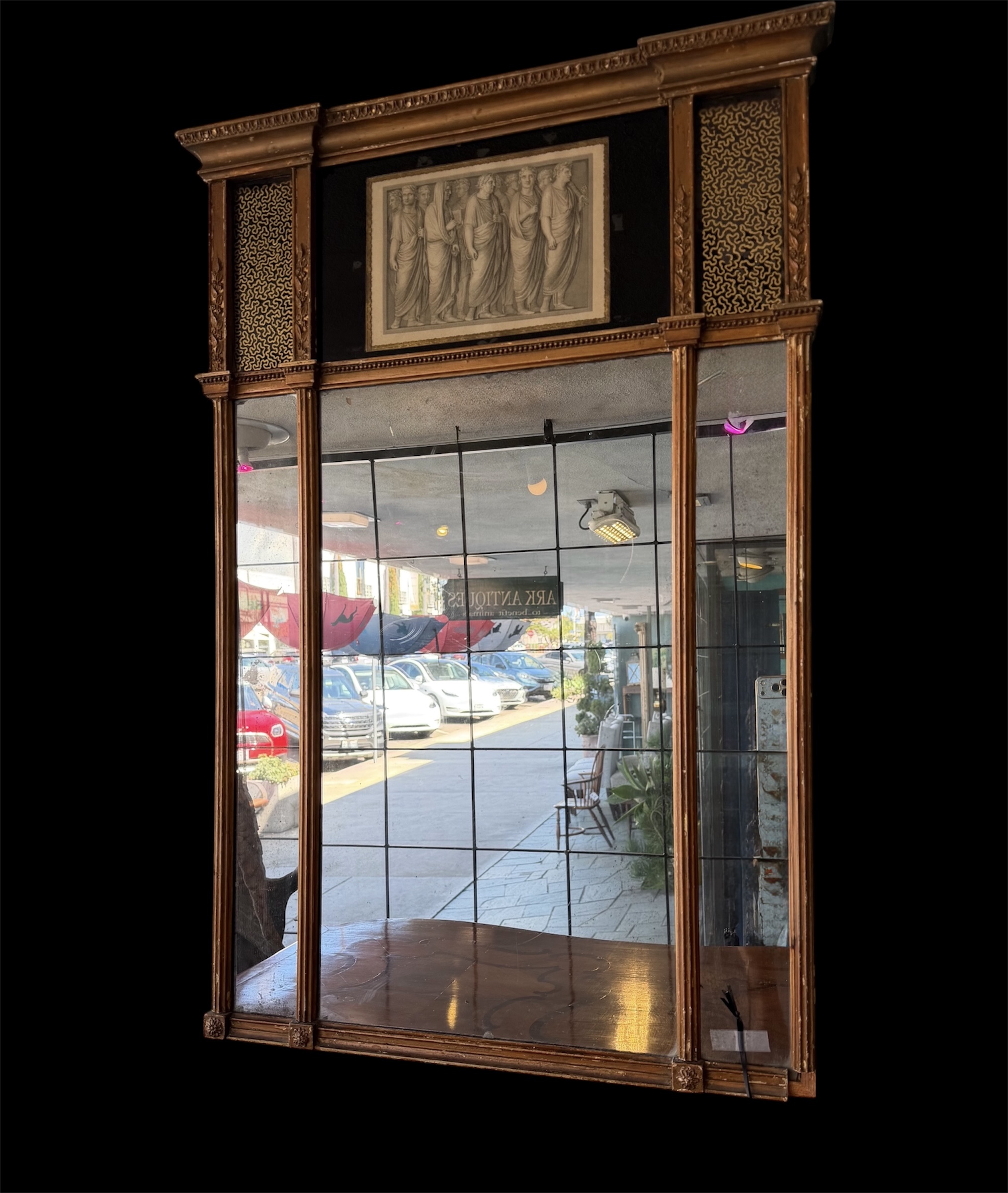 Antique Italian Frieze Mirror