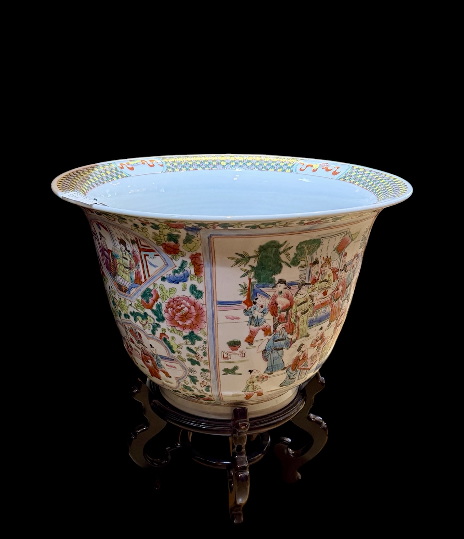 Chinese Porcelain Polychrome Fish Bowl