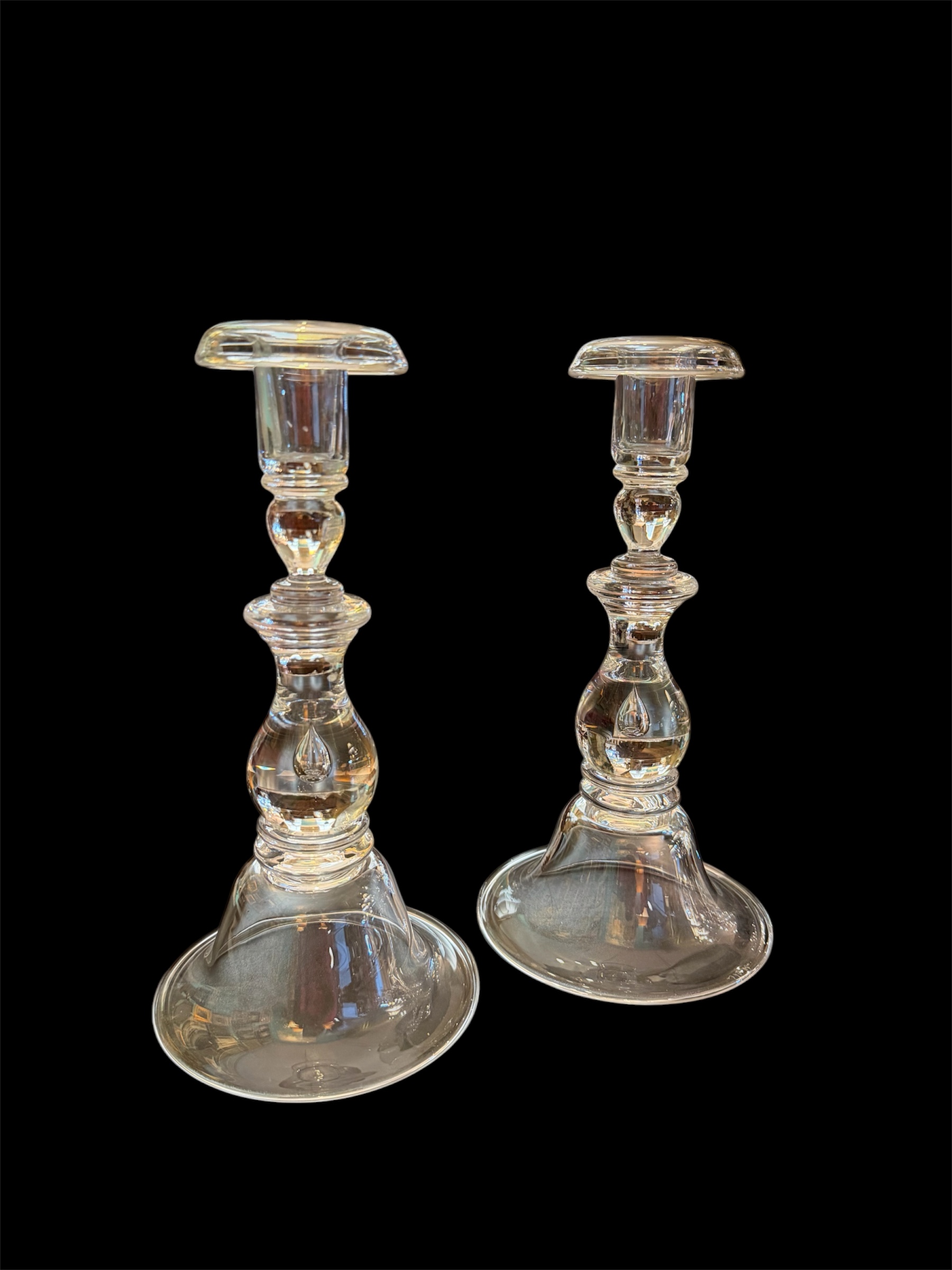 Vintage Steuben Glass Candlesticks