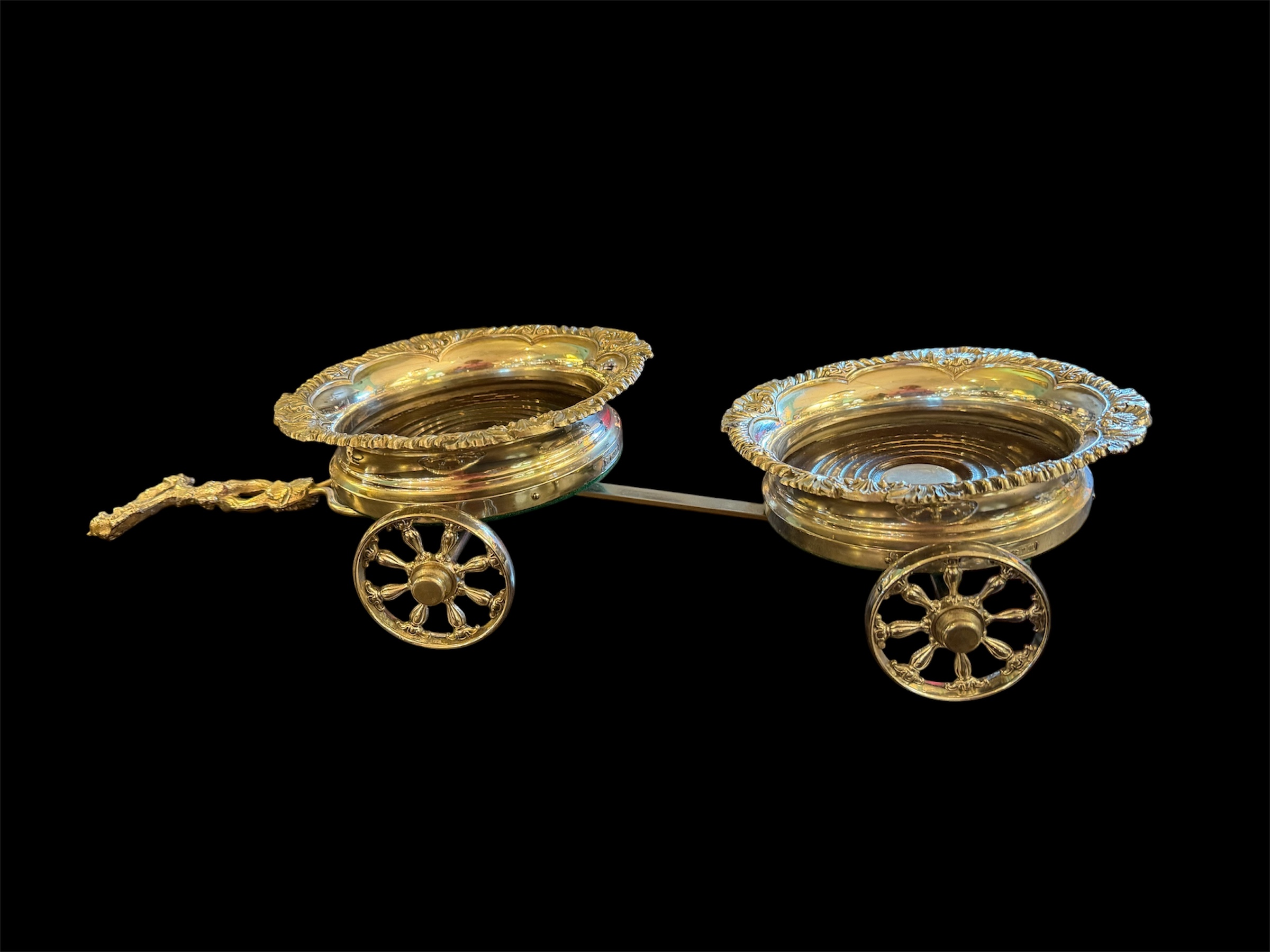 Victorian Silverplate Champagne Trolley