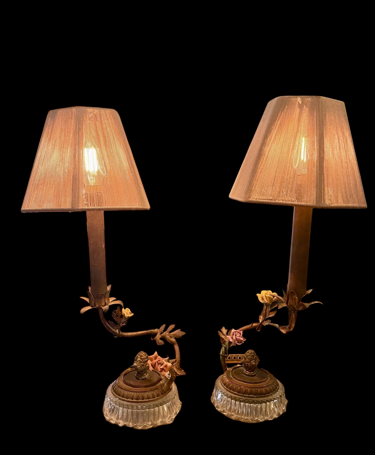 Antique French Vanity Lamps