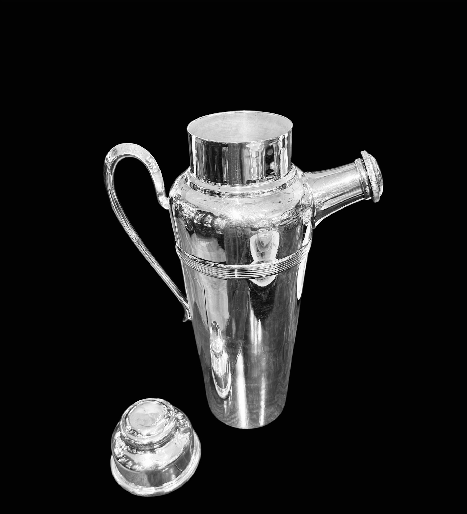 Silverplate Spouted Cocktail Shaker