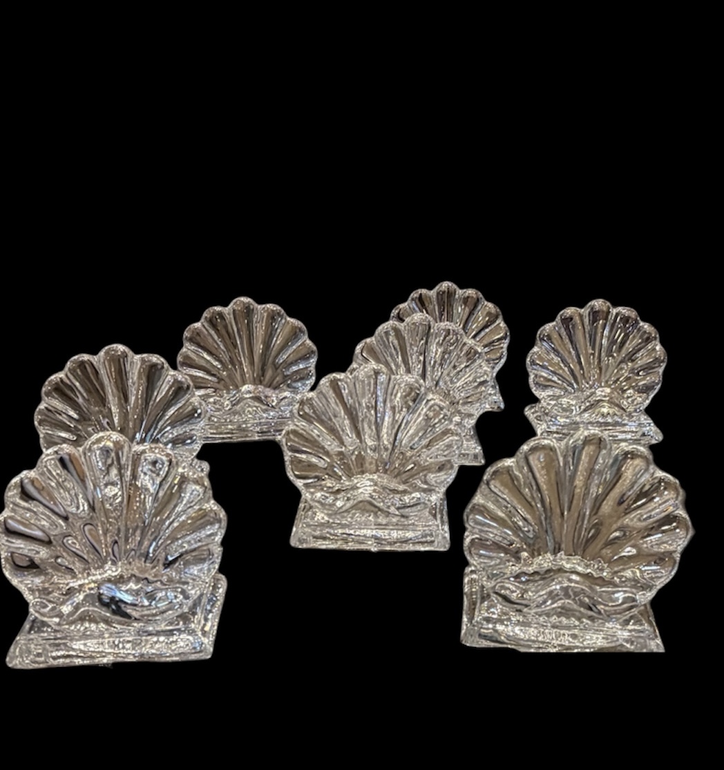 Baccarat Scallop Placecard Holders
