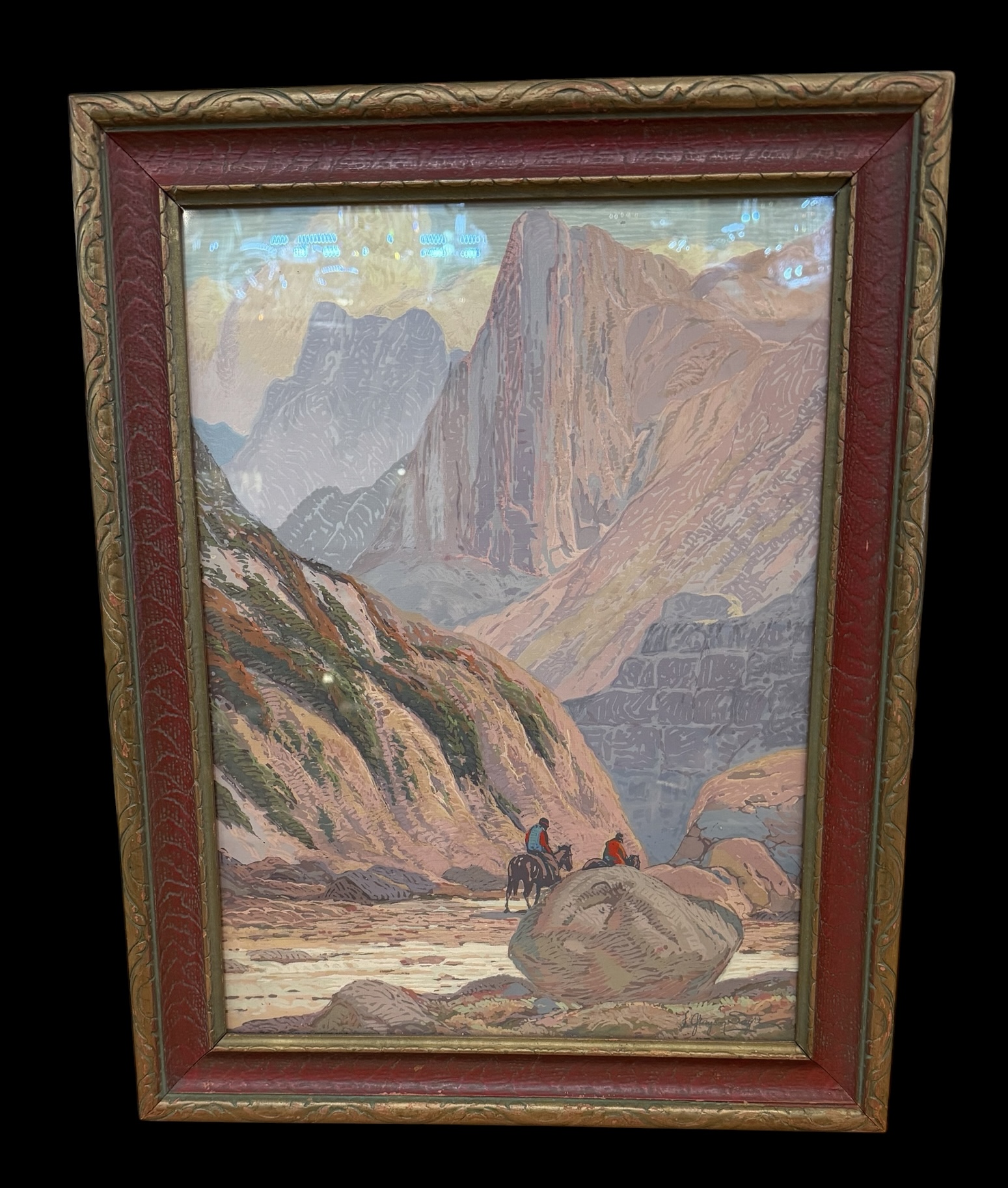 F Grayson Sayre Antique Serigraph