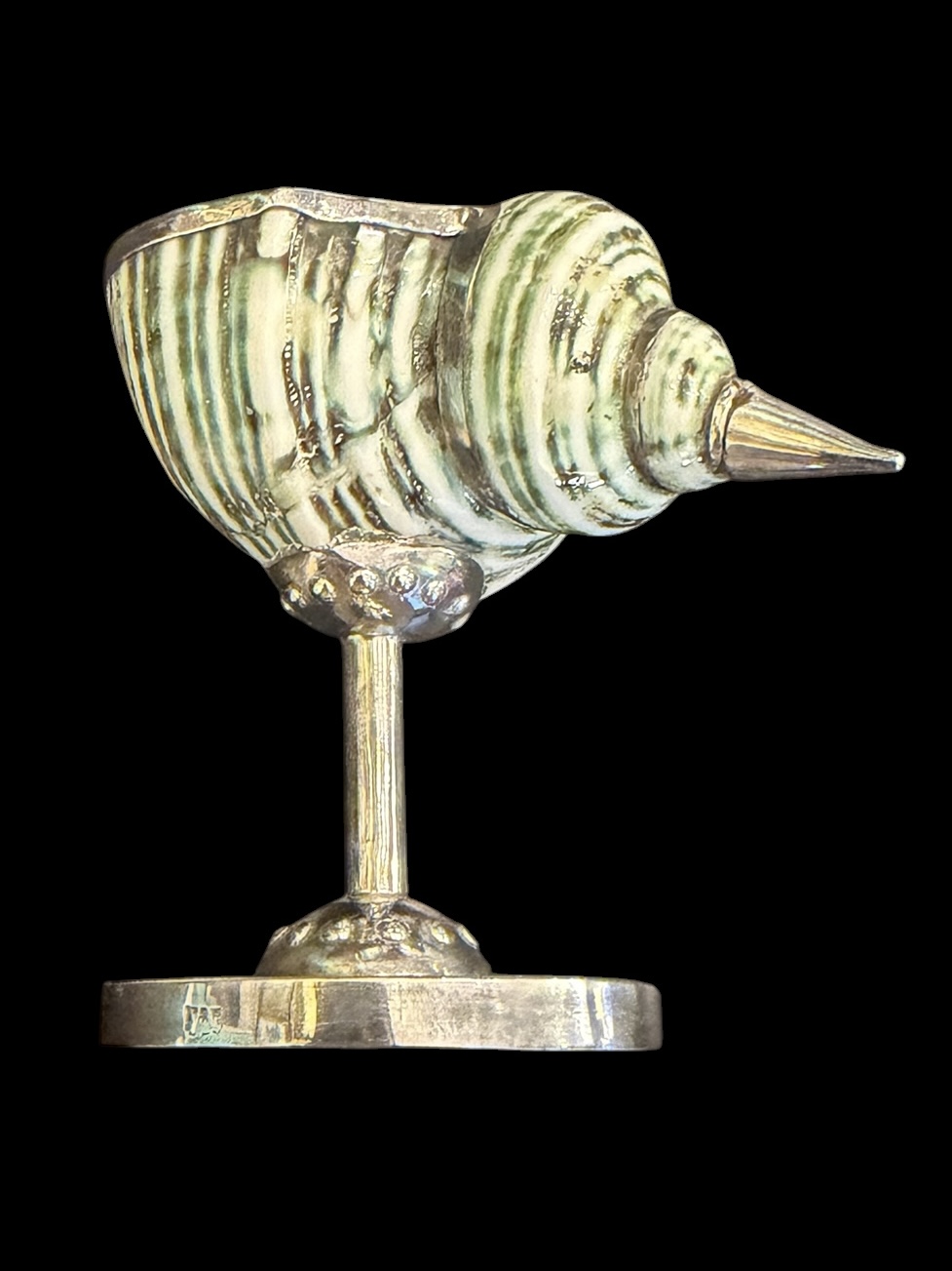 Sterling Clad Shell Salt Cellars