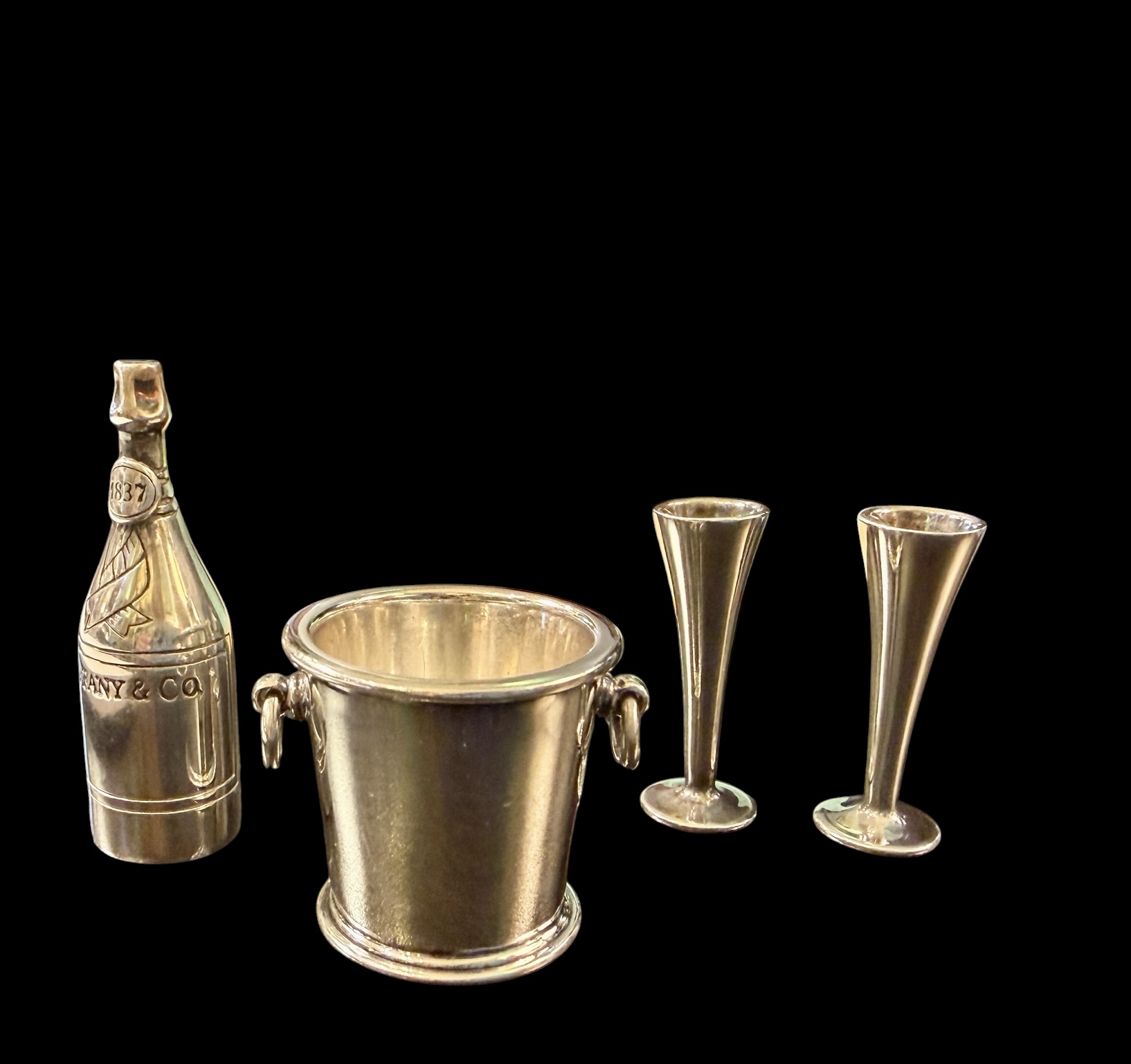 Tiffany Mini Sterling Champagne Set