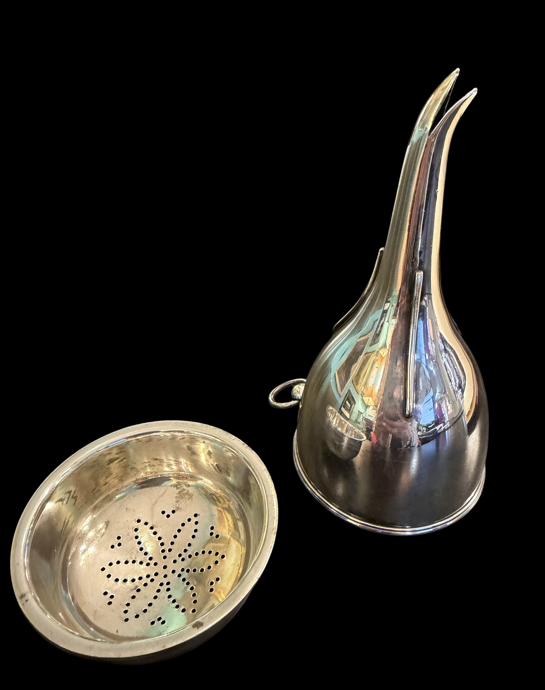 Antique Sterling Wine Funnel