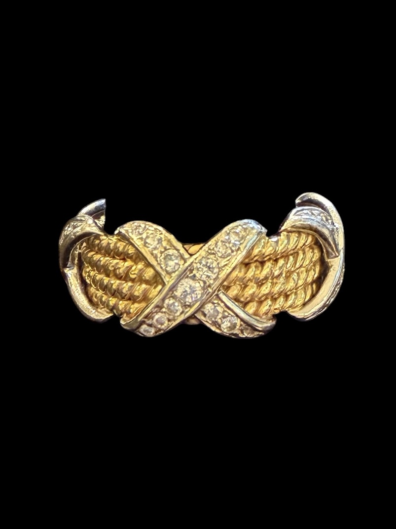 Tiffany Schlumberger 4 Rope Diamond Band