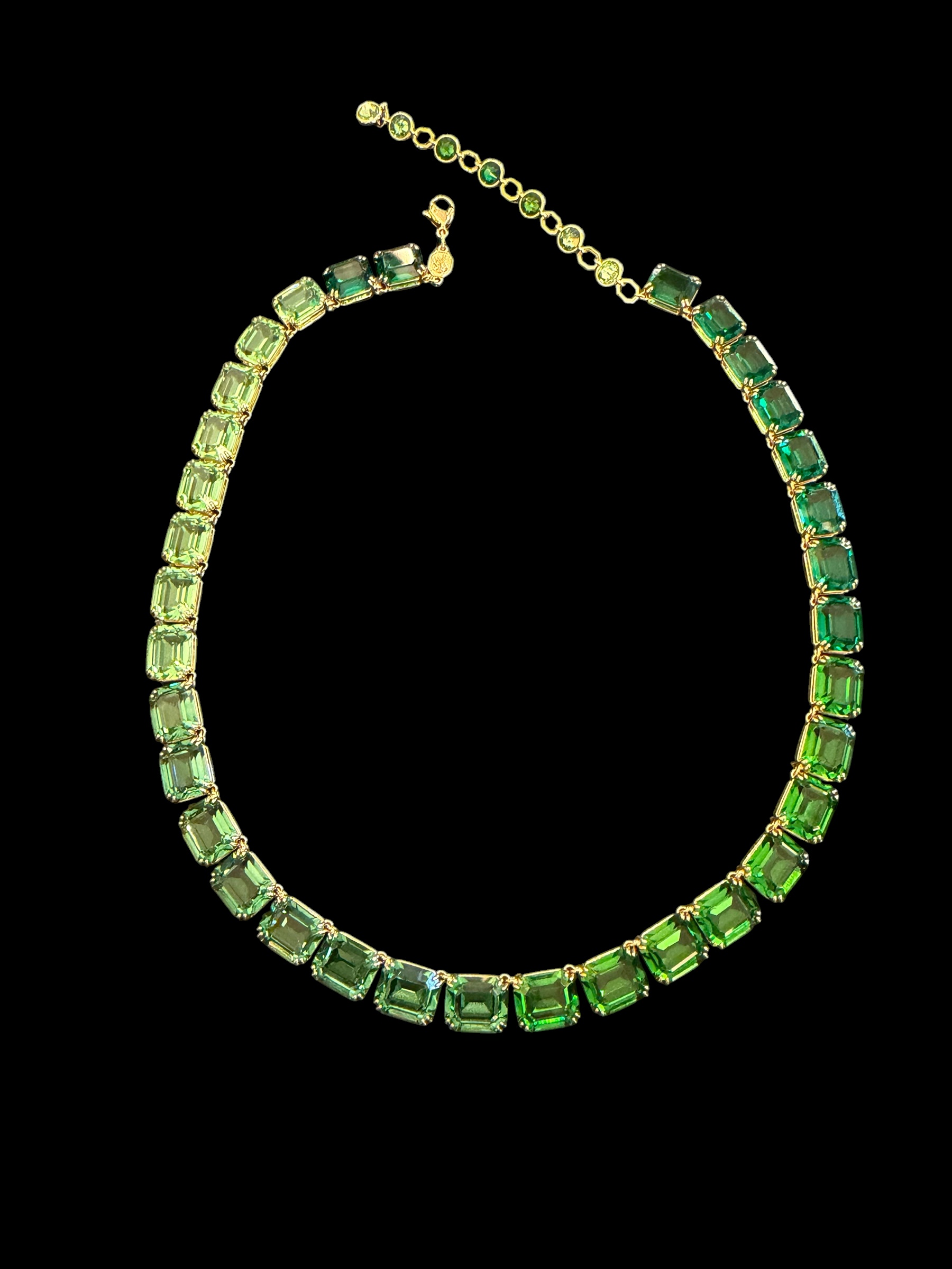 Swarovski Millenia Green Crystal Necklace