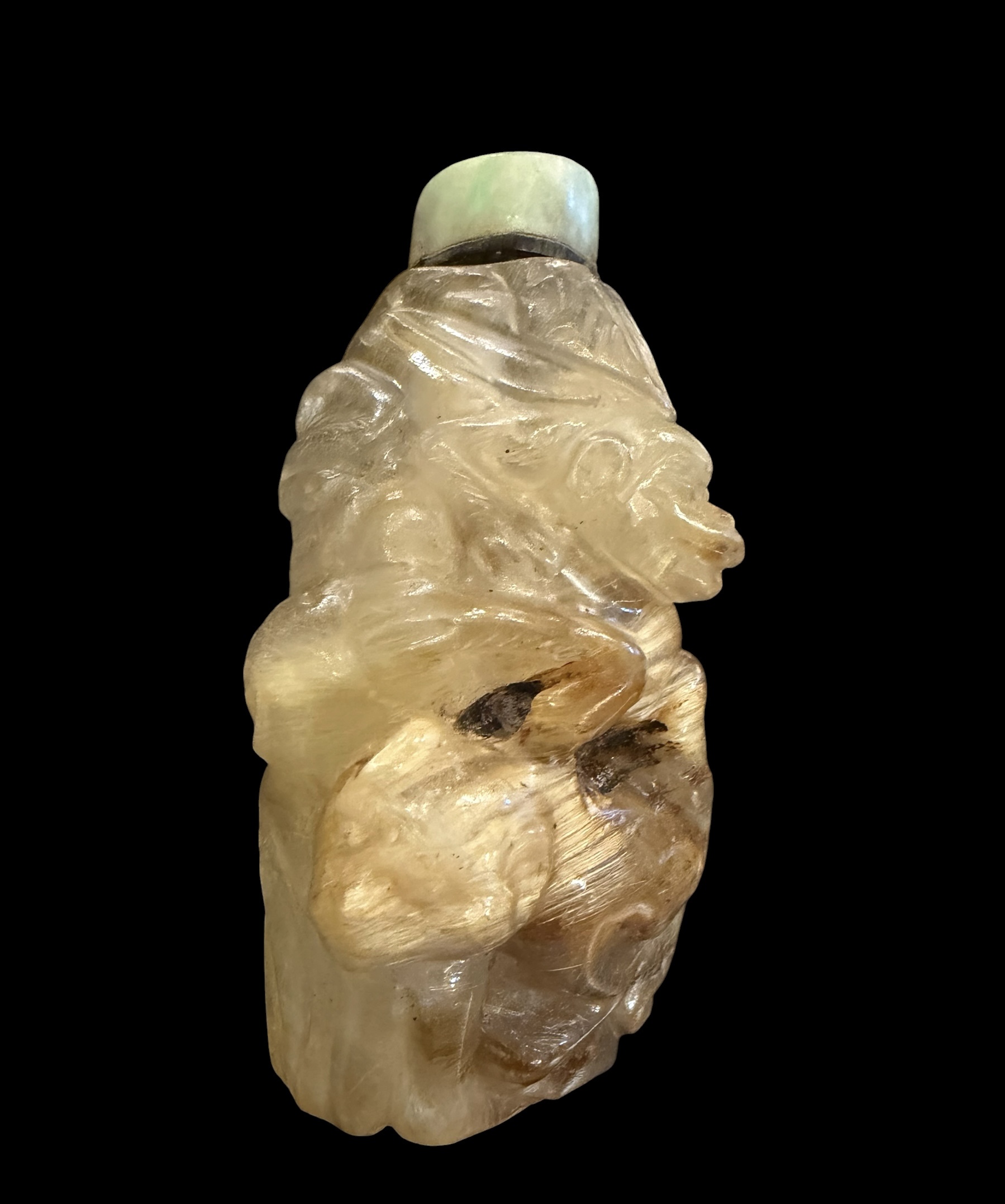 Rutilated Quartz Chinese Snuff Bottle