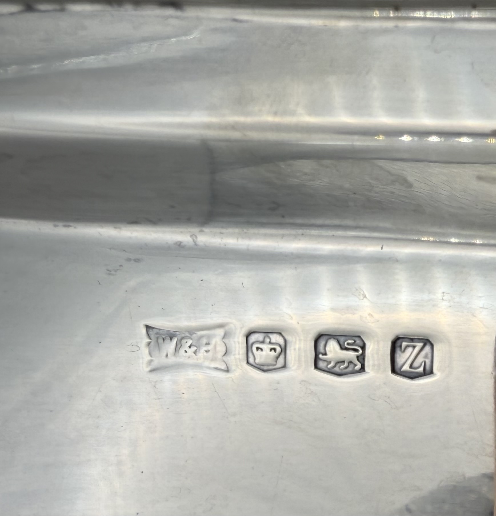 English Bead Edge Sterling Salver