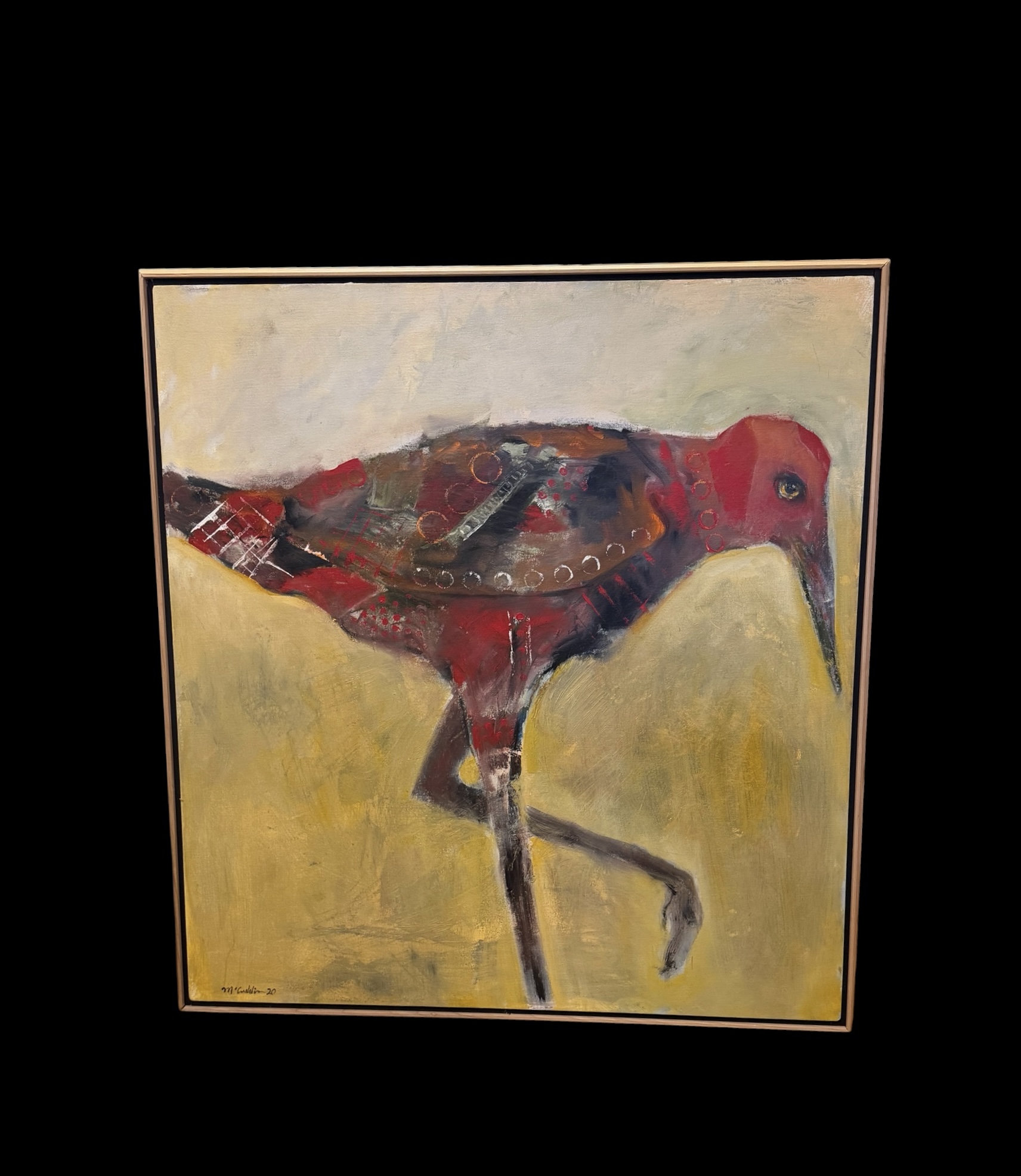 McCuddin ‘The Red Wader’ Oil Painting