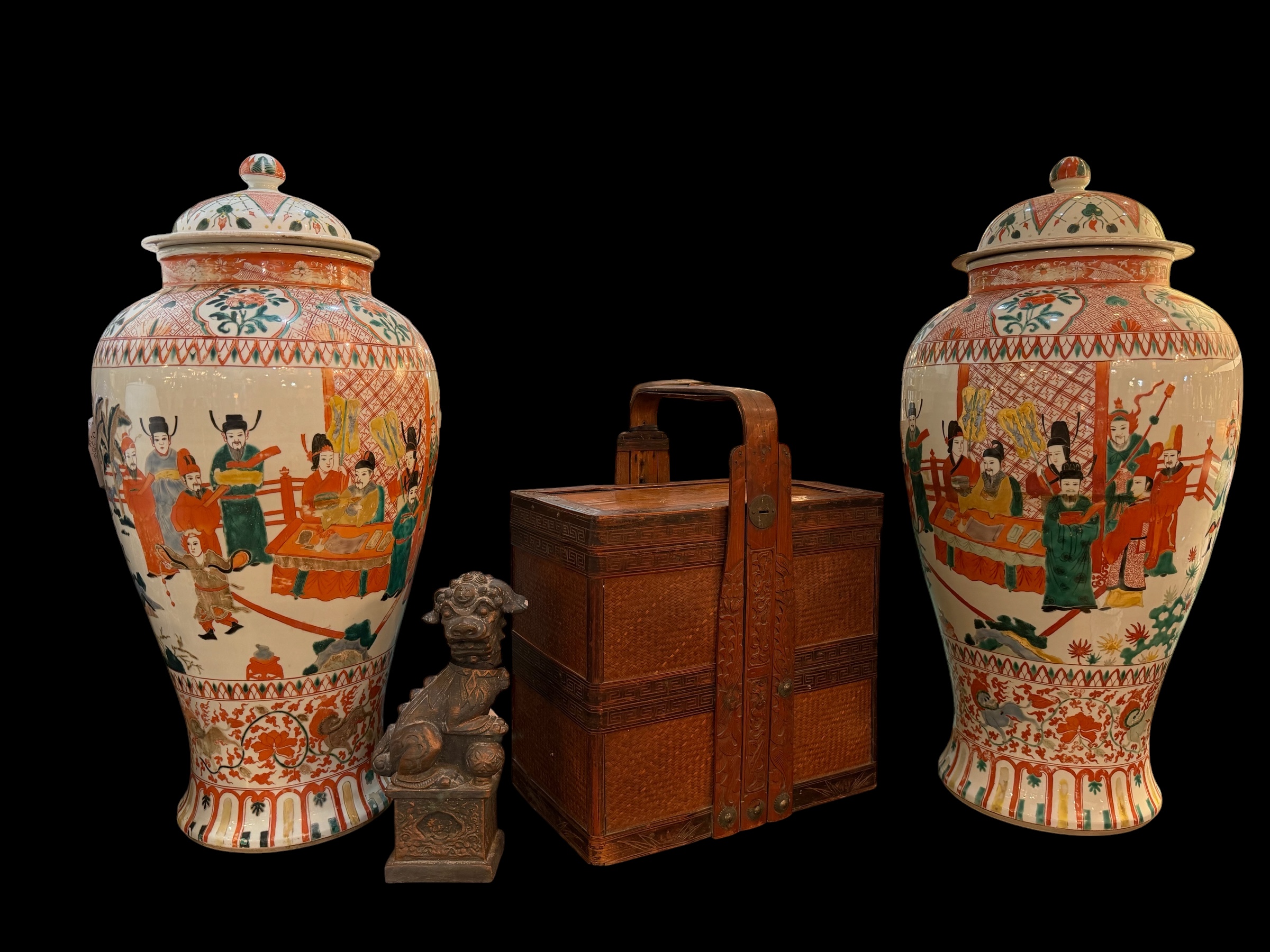 Antique Chinese Temple Jars