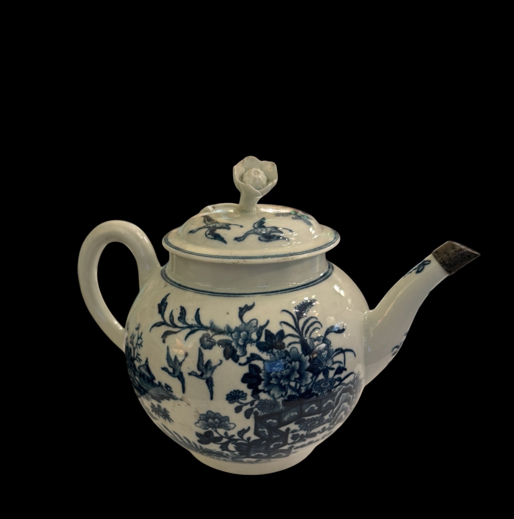 Antique Worcester First Period Teapot