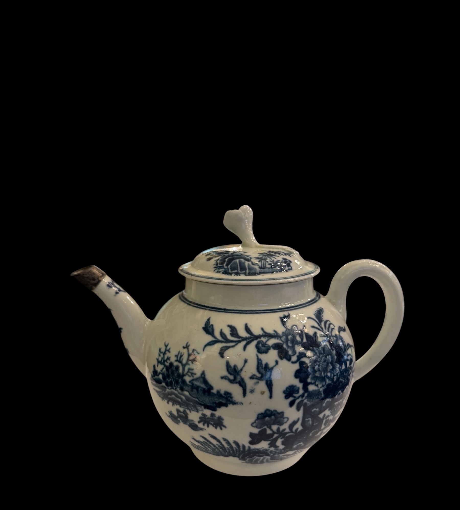 Antique Worcester First Period Teapot