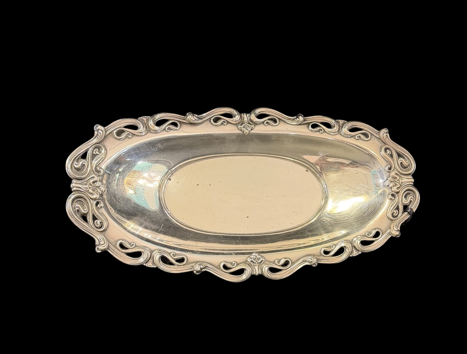 Whiting Silver Antique Sterling Bread Tray