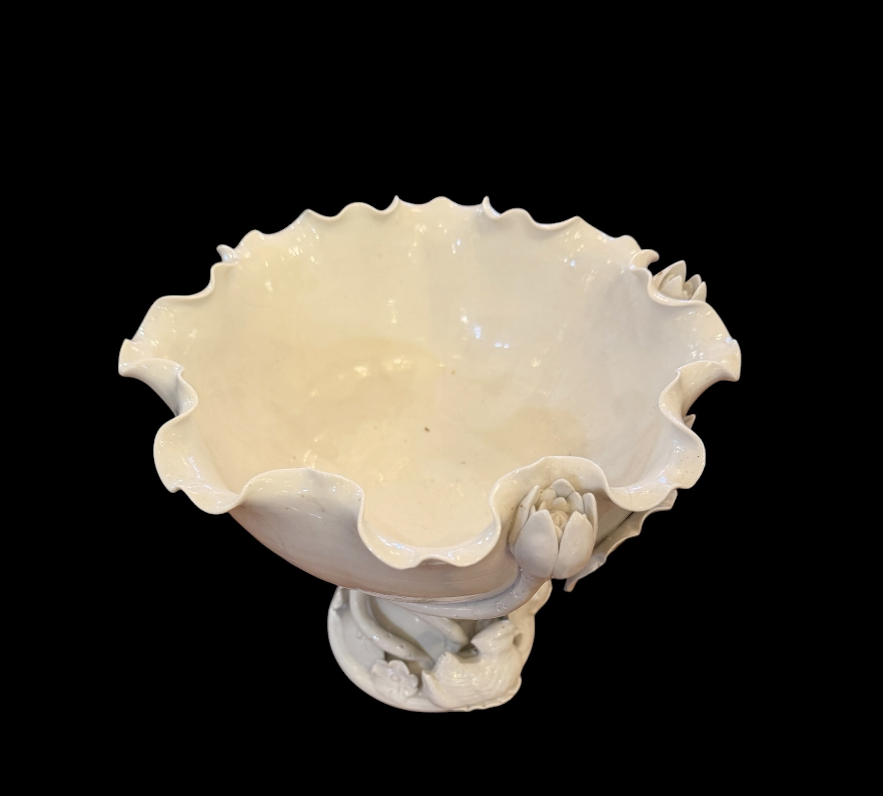 Vintage Chinese Blanc de Chine Compote