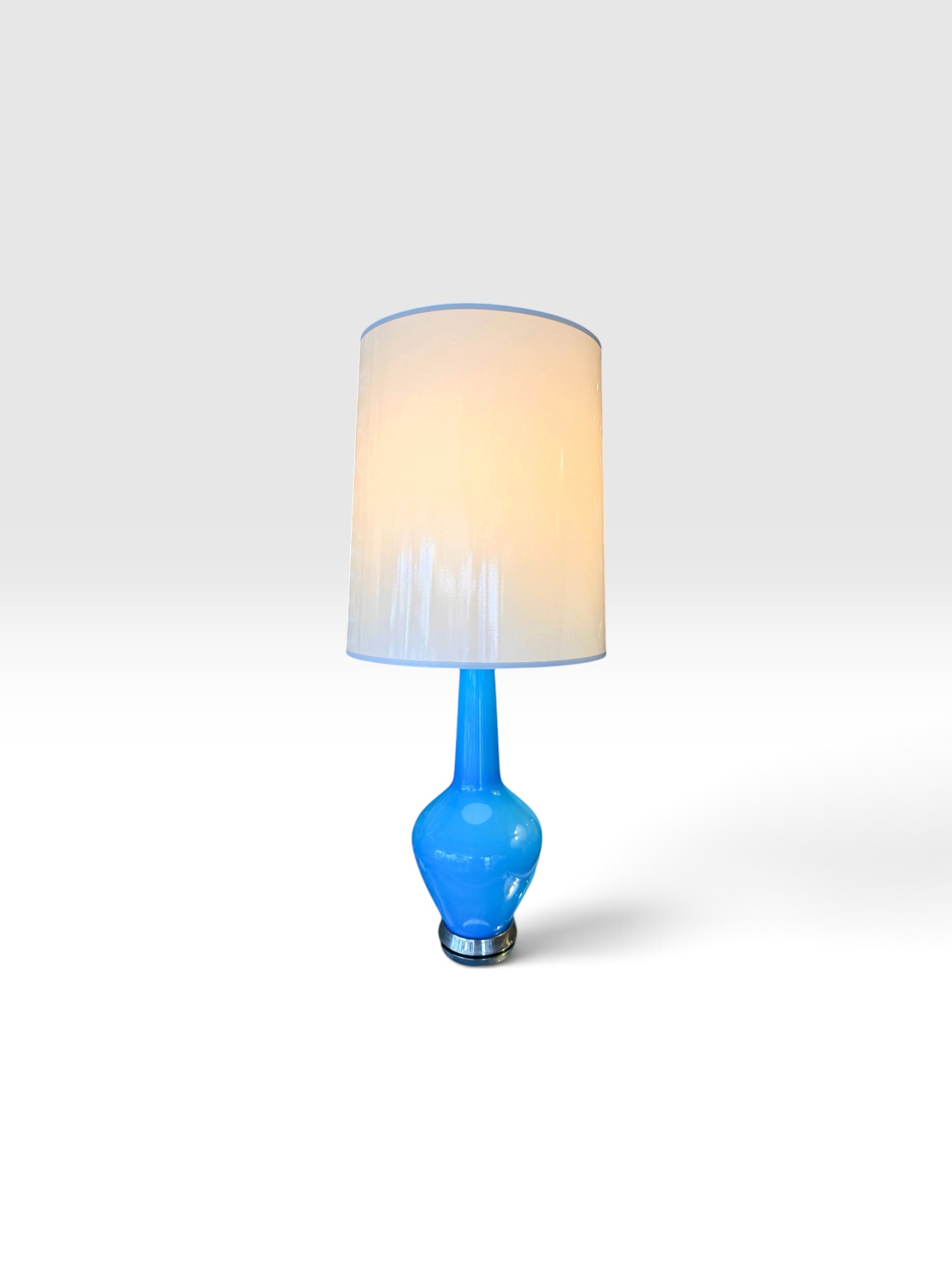 Jonathan Adler Turquoise Glass Lamps