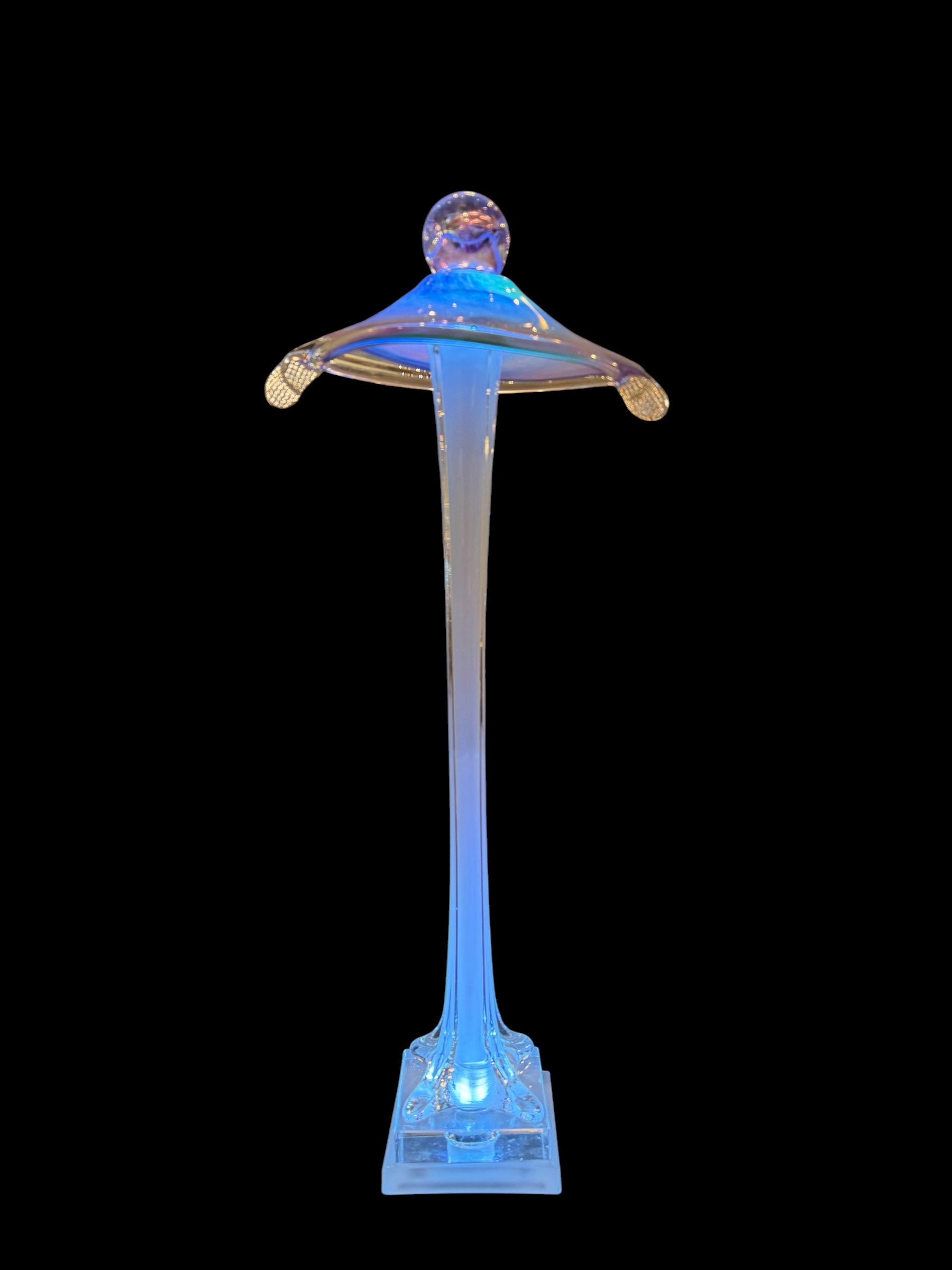Custom Handlblown Art Glass Lamp