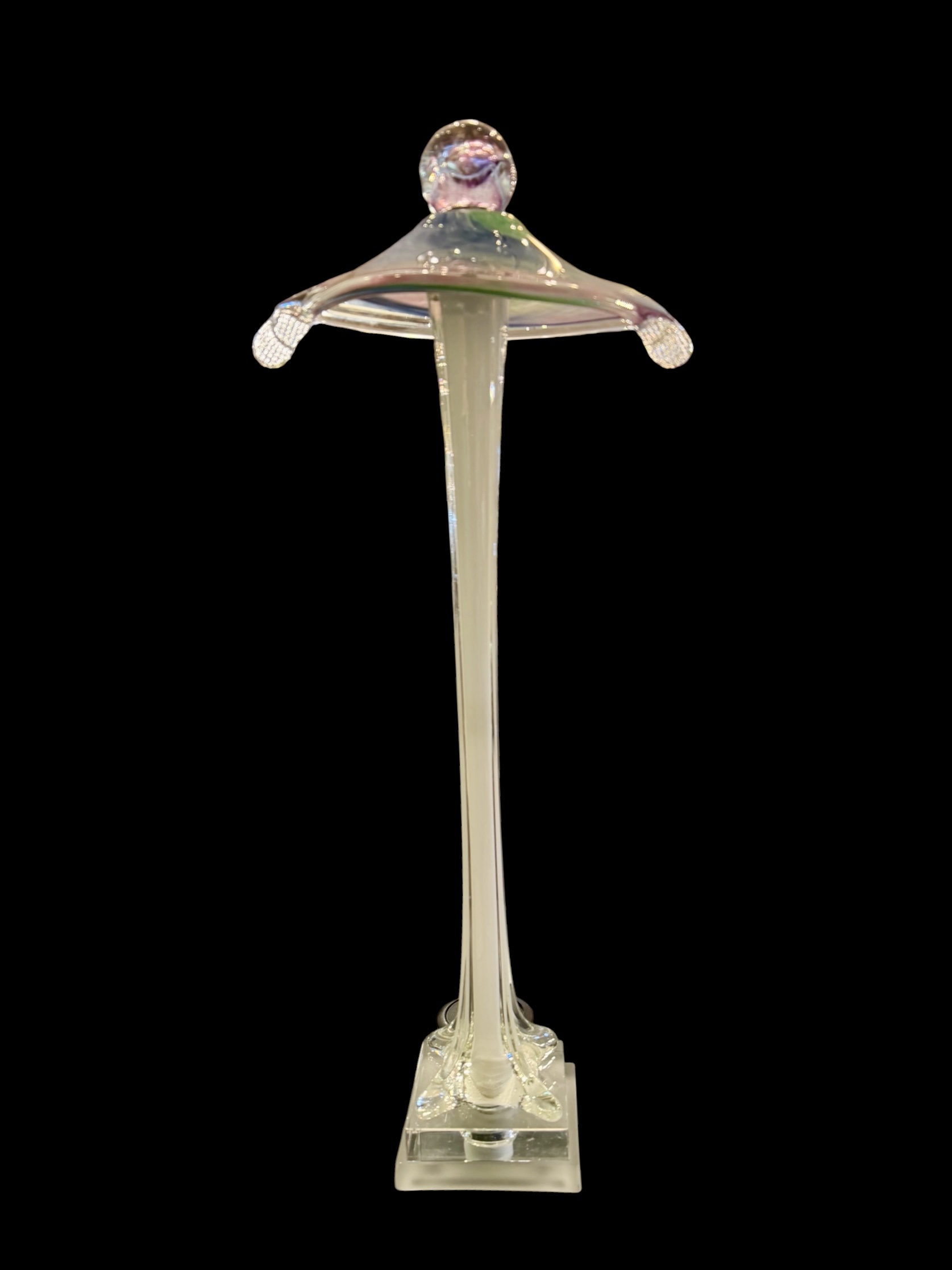 Custom Handlblown Art Glass Lamp