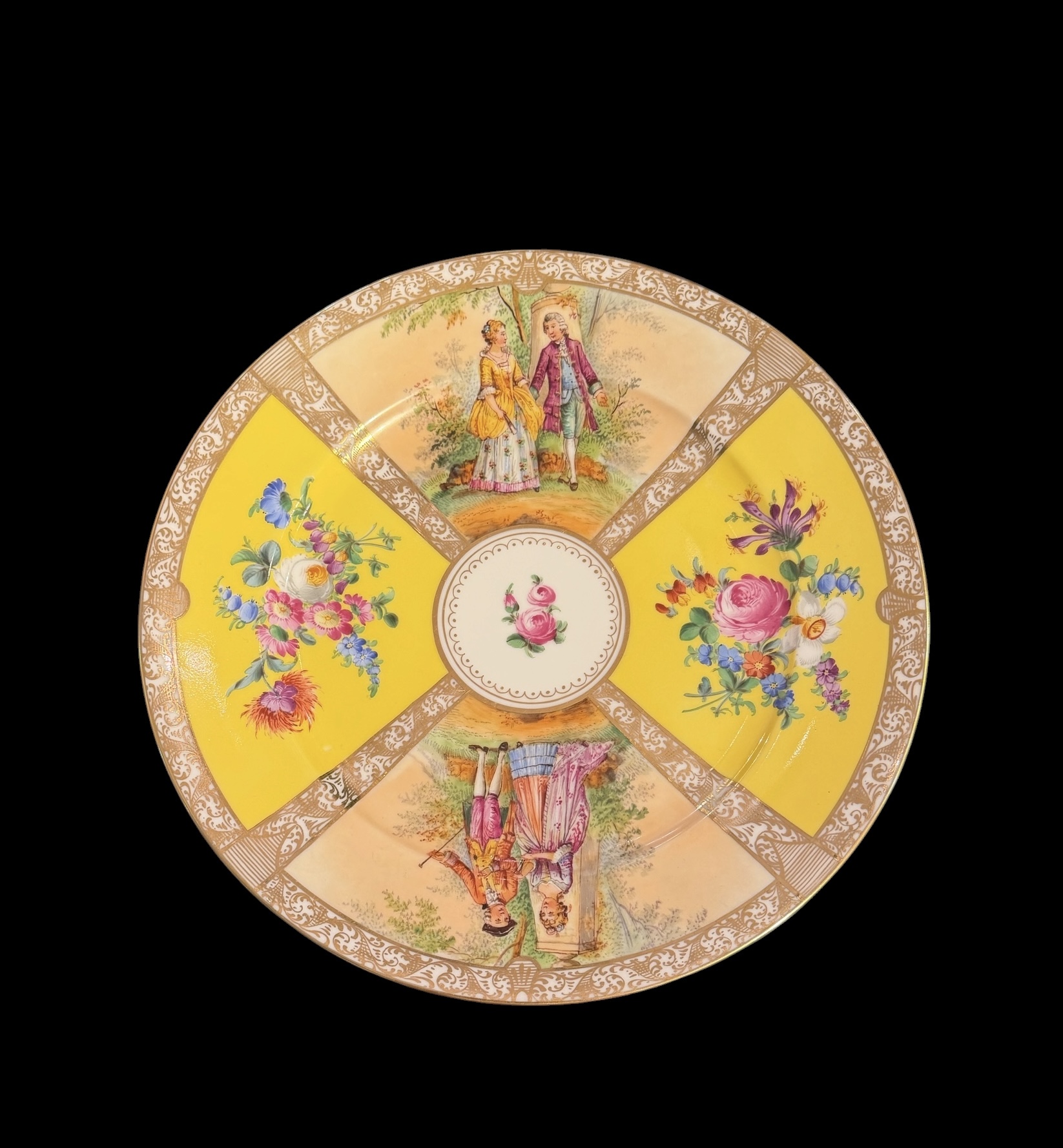 Vintage Schonwald Dresden Dinner Plates