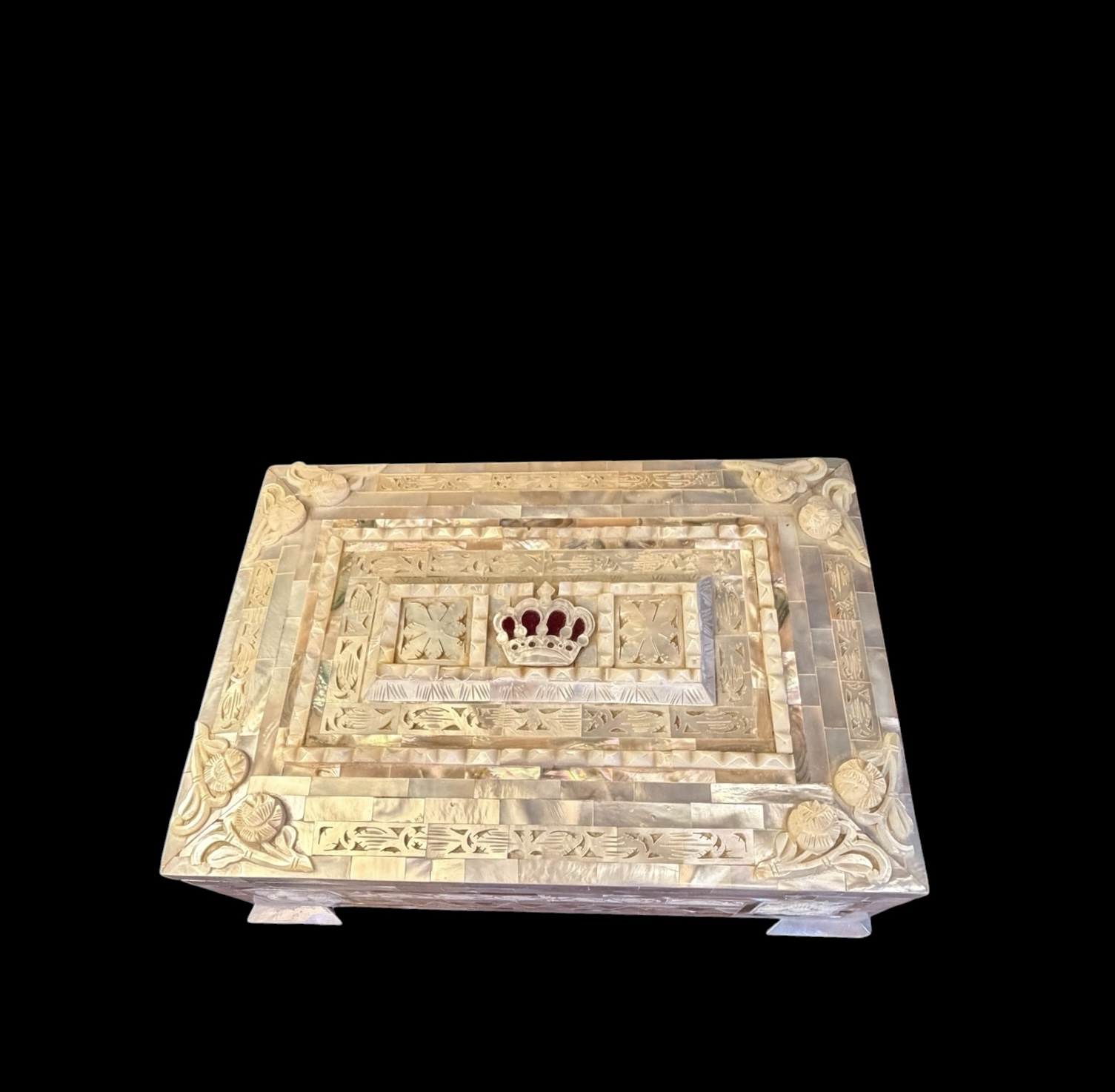 Anglo Indian MOP Mosaic Box