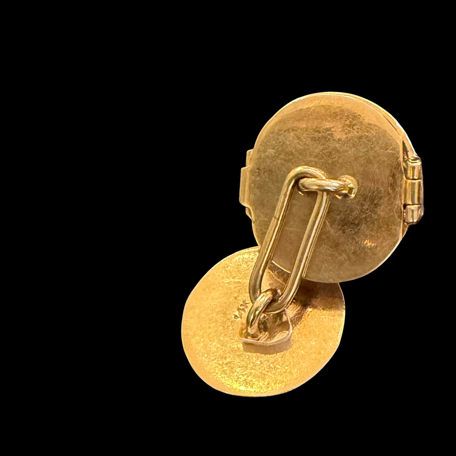 Vintage Dice Cage Gold Cufflinks