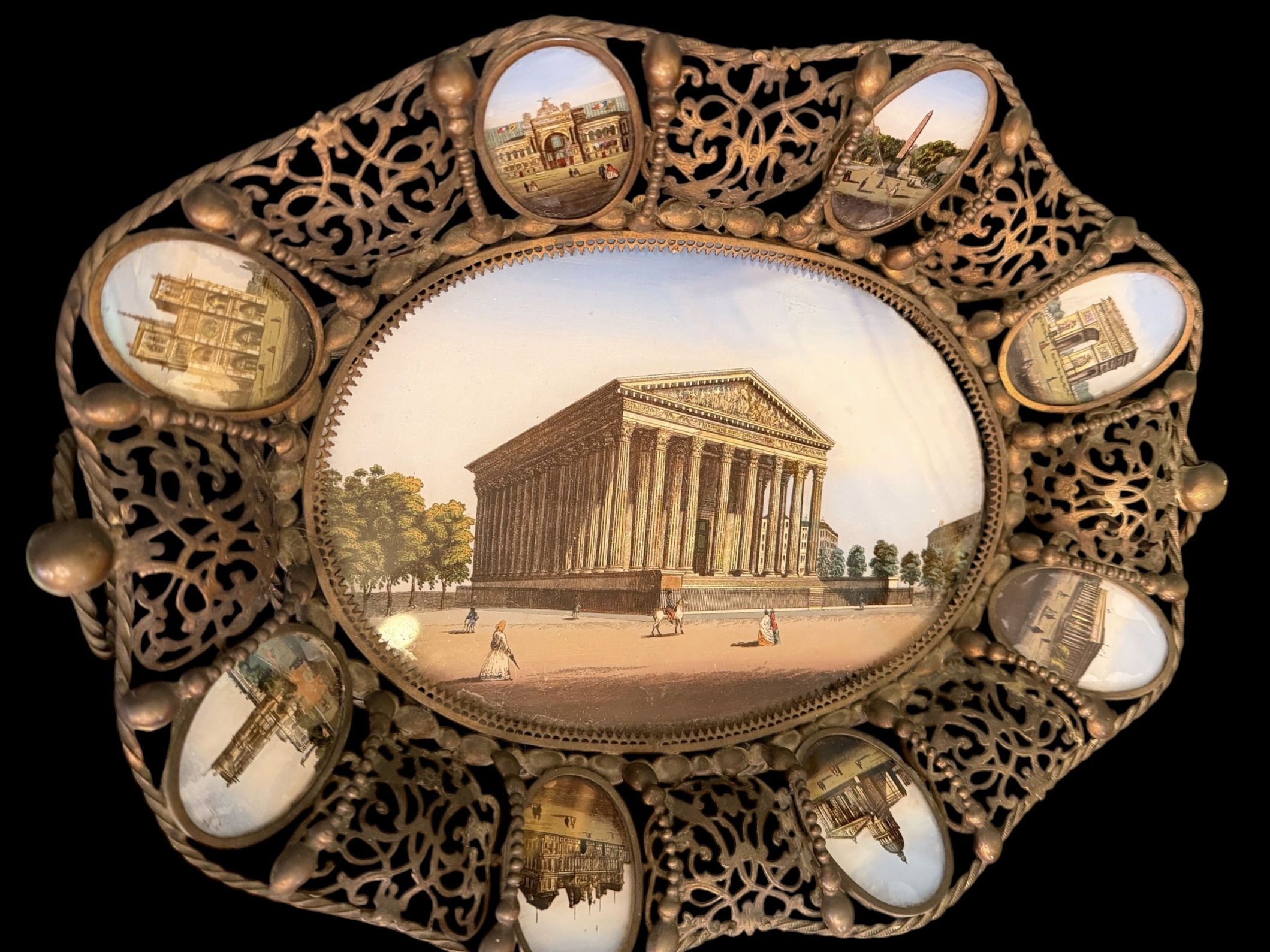 Antique French 'Grand Tour' Tray