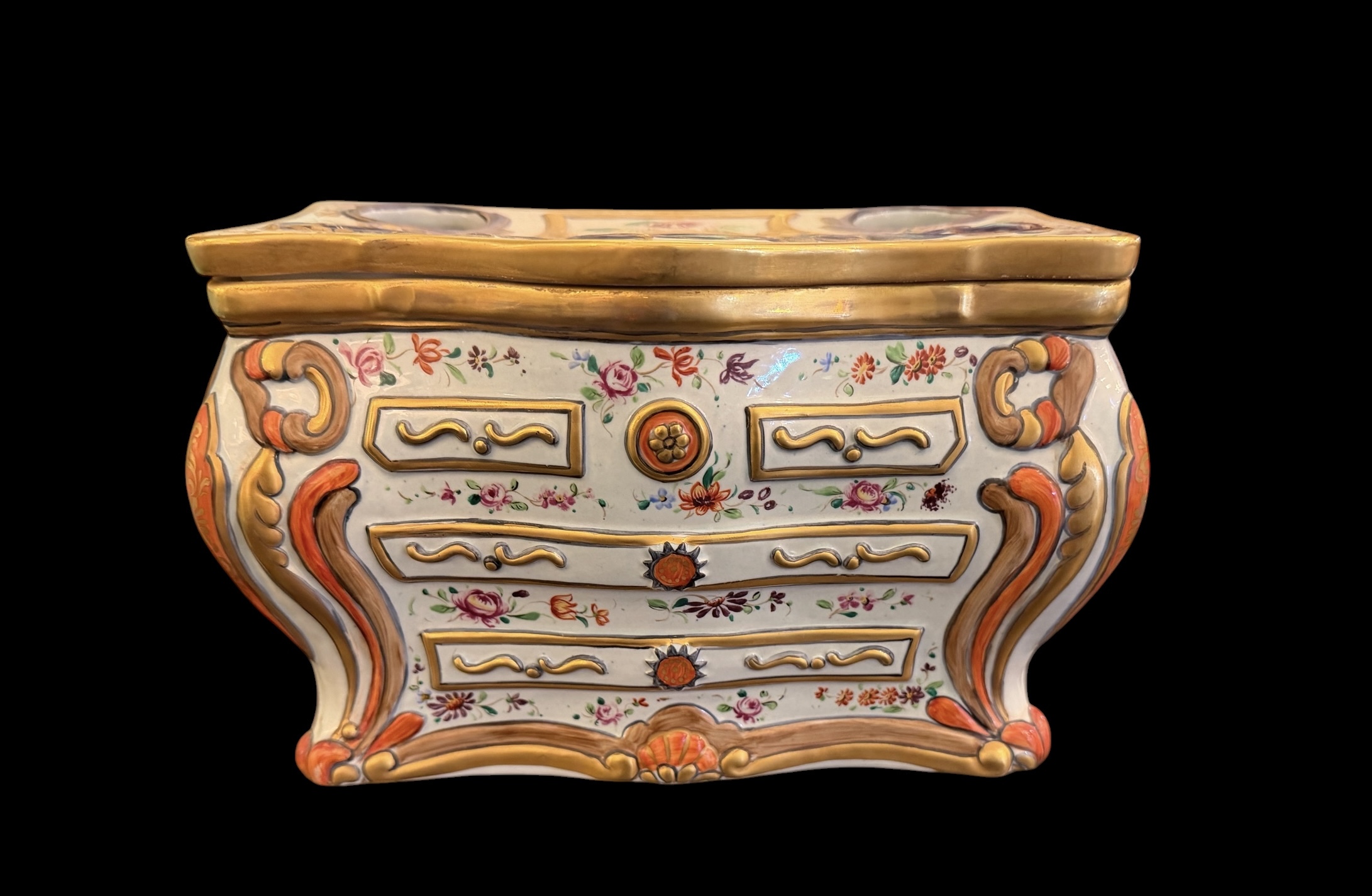 Antique Italian Porcelain Tulipiere