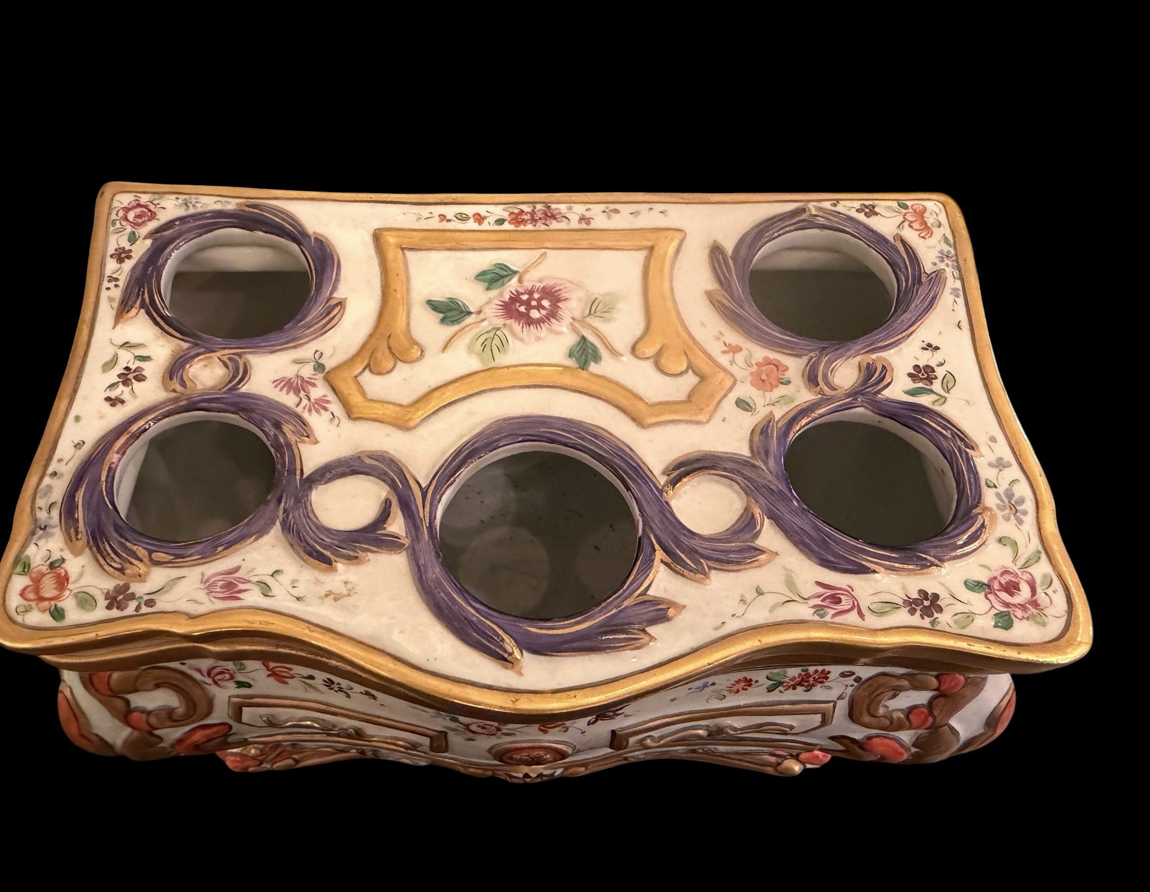 Antique Italian Porcelain Tulipiere