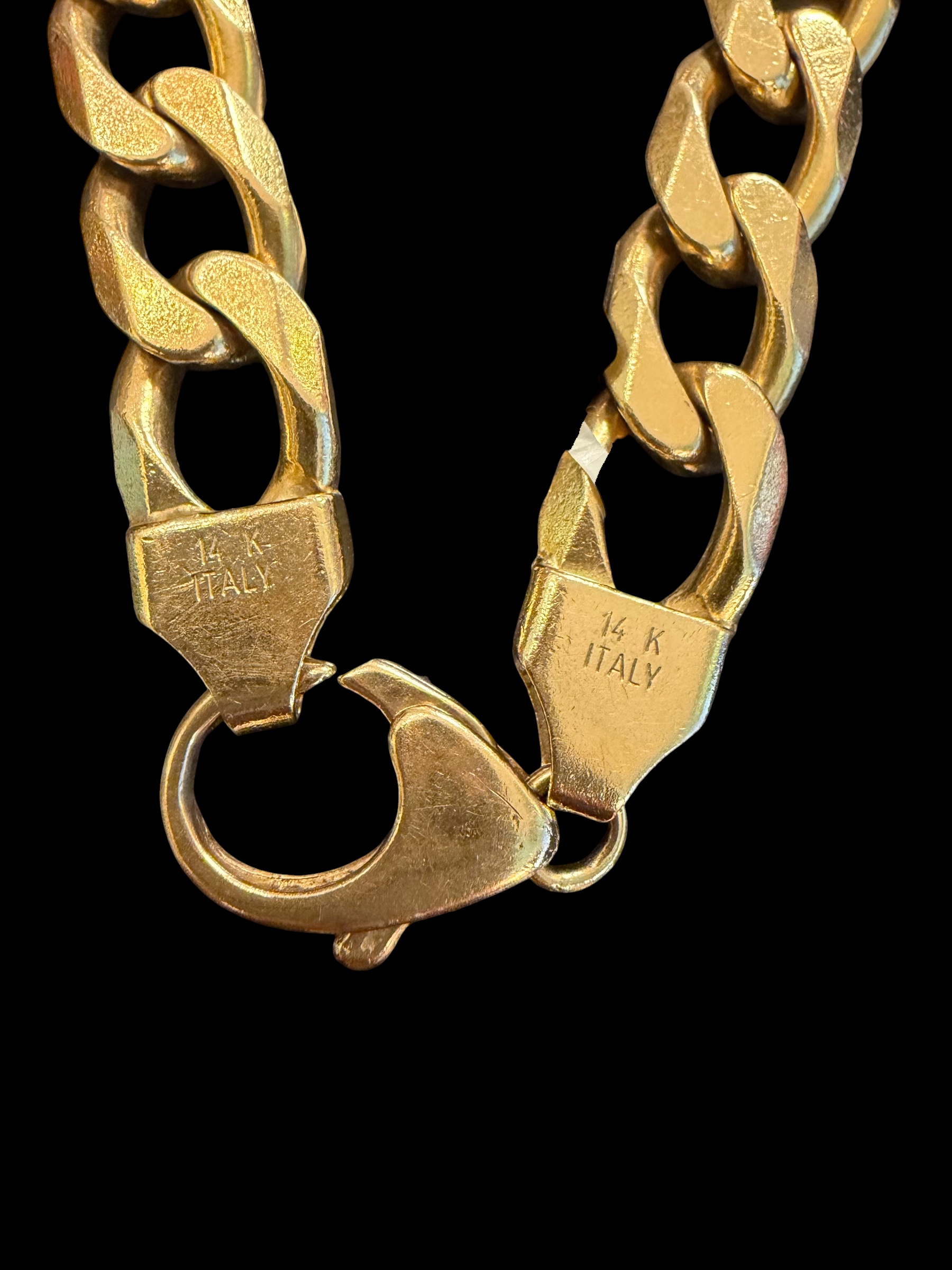 Italian14k Gold Cuban Link Bracelet